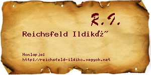 Reichsfeld Ildikó névjegykártya